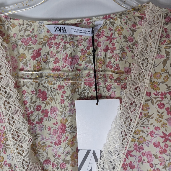 ZARA SS21 FLORAL PRINT TUNIC DRESS 8277/399 - Picture 10 of 12